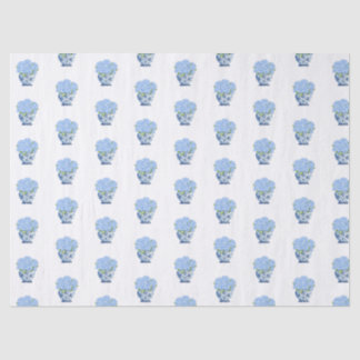 Papel De Seda Vaso Azul e Branco de Chinoiserie com Embrulho de