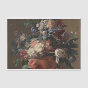 Papel De Seda Vaso da pintura clássica das flores