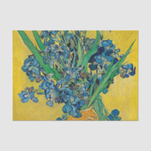 Papel De Seda Vaso Van Gogh com Íris Classic Impressionismo