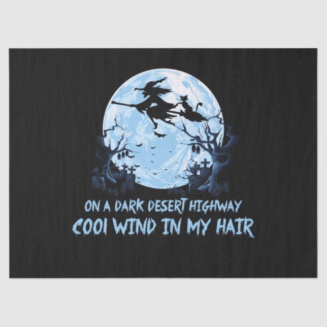 Papel De Seda Vassouras Andando Em Estradas Escuras Do Deserto (Frente )