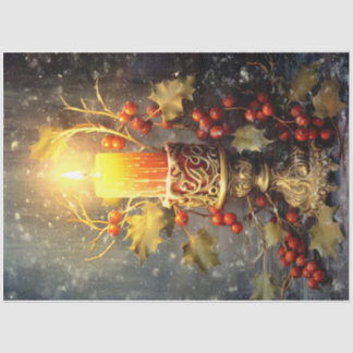 Papel De Seda Vela de Natal