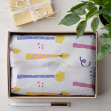 Velas Coloridas de Aniversário Padrão Sem Costura