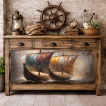 Velas Coloridas de Viking Decoupage