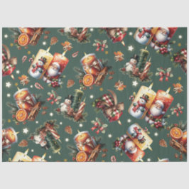 Papel De Seda Velas de Natal quentes