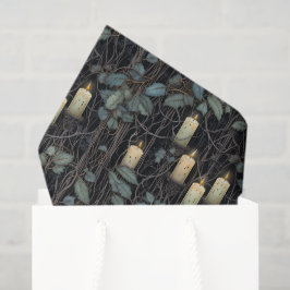 Papel De Seda Velas e Vinhas Spooky