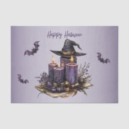 Papel De Seda Velas Roxas do Halloween Mordem Assustador