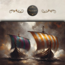 Velas Viking Decoupage Listradas