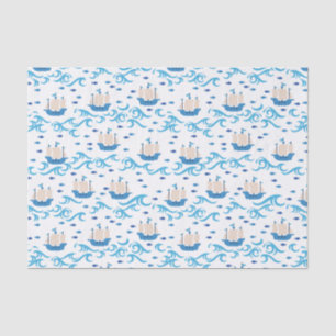 Papel De Seda Velejando para a Felícia de Verão: Vintage Navios