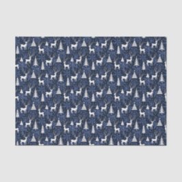 Papel De Seda Velho Cristal Vivo Cobalto Azul