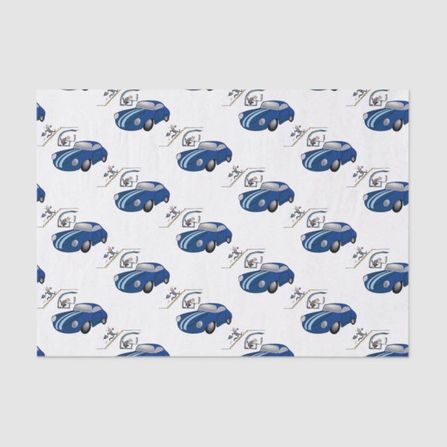 Papel De Seda Vendedor de Automóveis de Tecidos Decortivos (Frente )