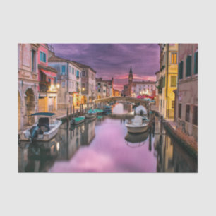 Papel De Seda Veneza, Itália Canal Cênico e Arquitetura Veneza