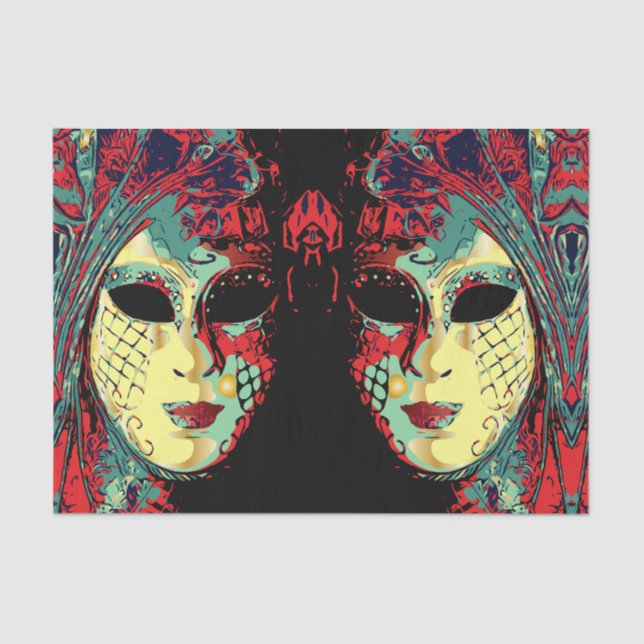 Papel De Seda Venezia Lady Mask (Frente )
