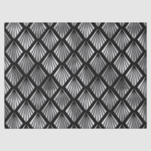 Papel De Seda Ventiladores da Deco de Arte Prateada na Desnuvem