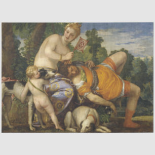 Papel De Seda Vênus e Adonis (por Paolo Veronese)