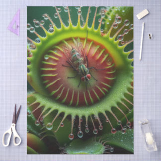 Papel De Seda Venus Flytrap Floral Whimsical Fun Wild