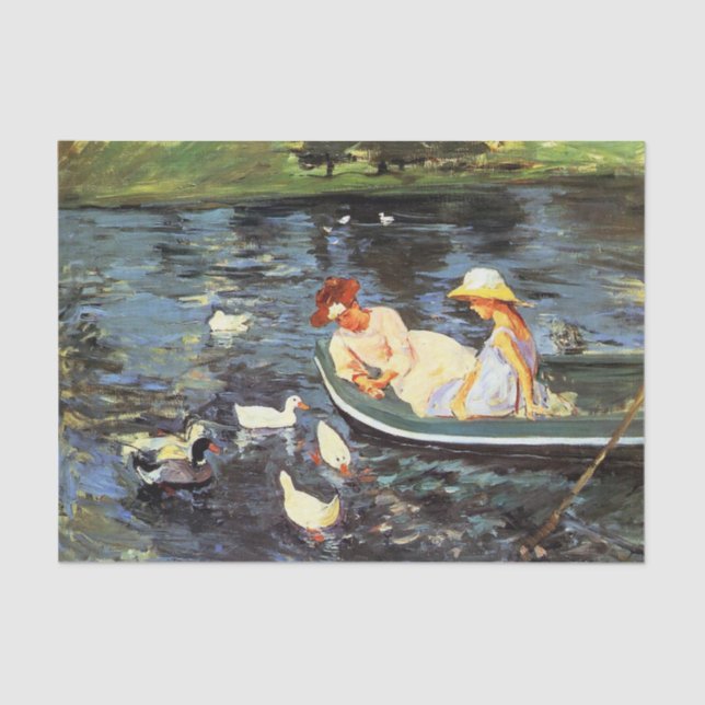 Papel de seda Verão de Mary Cassatt (Frente )
