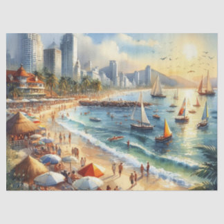 Papel De Seda Verão no jornal "Bay Tissue Paper"