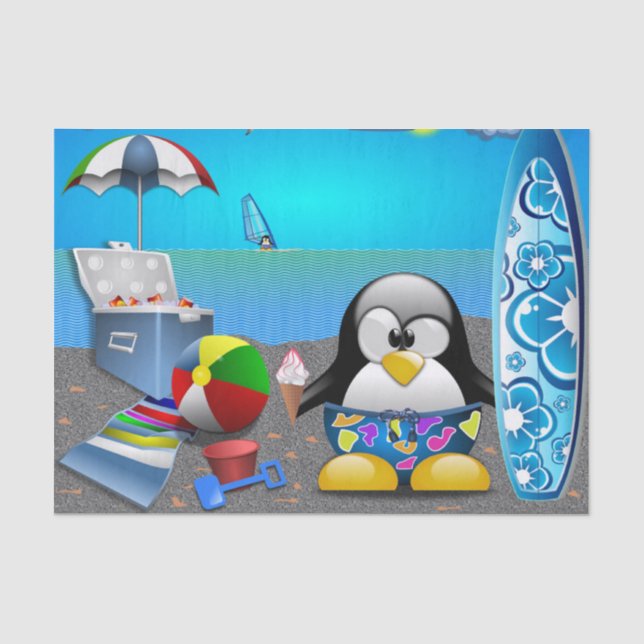 PAPEL DE SEDA VERÃO SE DIVERTIU NA PRAIA (Frente )