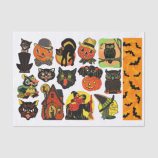 Papel De Seda Verdadeiro (não AI) Cortes Fussy de Halloween