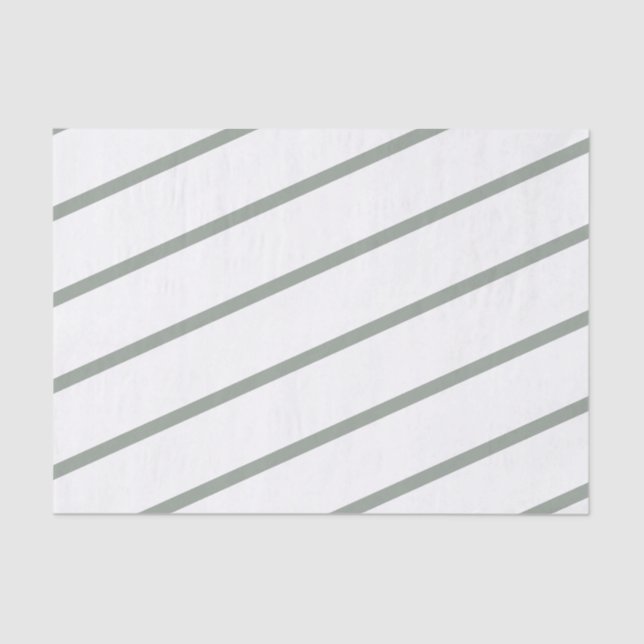 Papel De Seda Verde-claro e branco riscado (Frente )