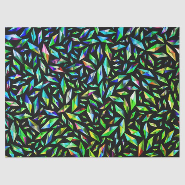 Papel De Seda Verde colorido (Frente )