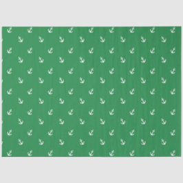 Papel De Seda Verde e Azul-Marinho Série Náutica Design 11