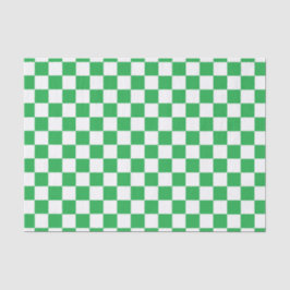 Papel De Seda Verde e branco verificados