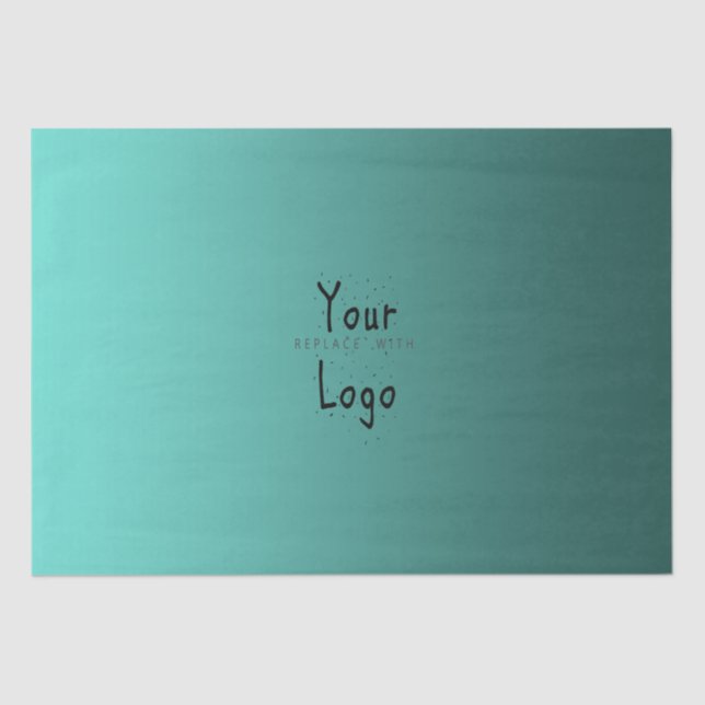 Papel De Seda Verde elegante da cerceta do inclinação com (Frente )