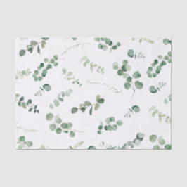 Papel De Seda Verde Eucalyptus Verde deixa Artesanato de dissoci