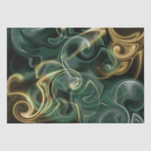 Papel De Seda verde,ouro, vermelho e preto brilhante festivo