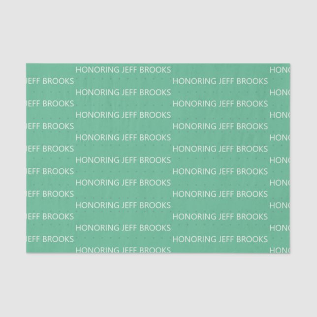 Papel De Seda Verde personalizado (Frente )