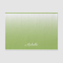 Papel De Seda Verde-verde-verde-gradiente personalizado