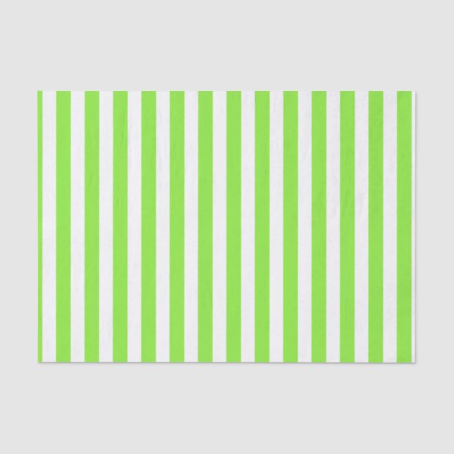 Papel De Seda Verdes limões e faixas brancas de doces (Frente )