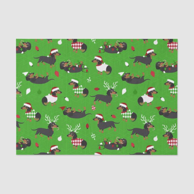 Papel De Seda Verdes no Natal (Frente )