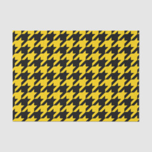 Papel De Seda Verificação de som preto amarelo