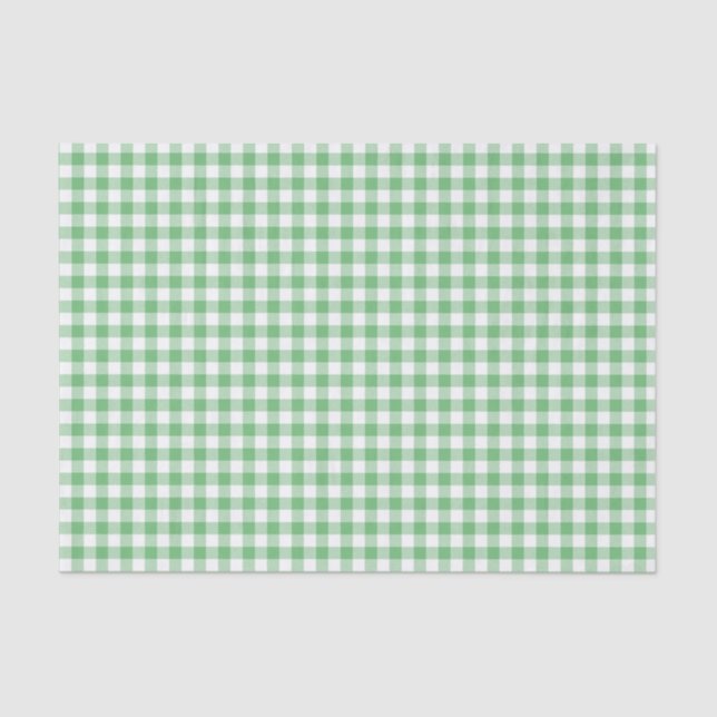 Papel De Seda Verificação de Xadrez Gingham (Frente )
