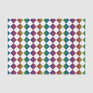 Papel De Seda Verificador Colorido de Colorir Diamond Harlequin