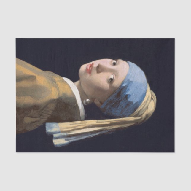 Papel De Seda Vermeer Girl com brincadeira (Frente )