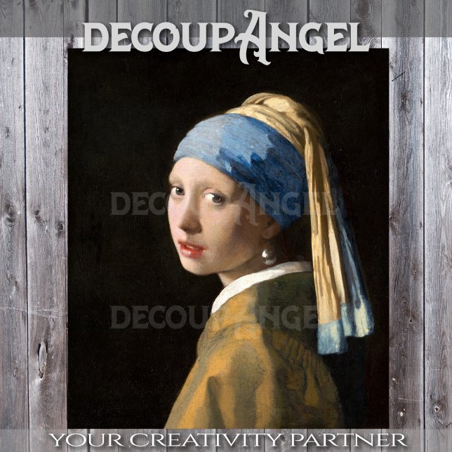 Papel De Seda Vermeer- Rapariga com uma Pearl Comendo Descamação (Criador carregado)