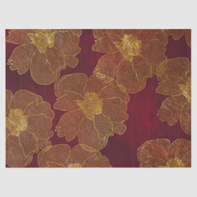 Papel De Seda Vermelho (Frente )