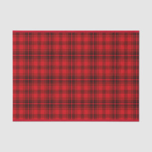 Papel De Seda Vermelho alegre clássico da xadrez