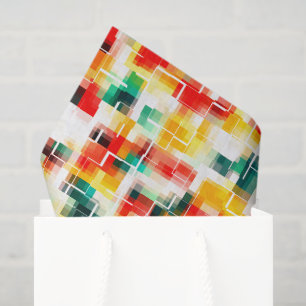 Papel De Seda Vermelho Azul Amarelo