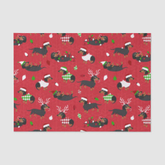 Papel De Seda Vermelho de Natal