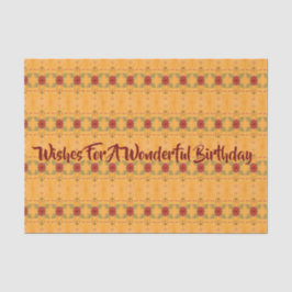 Papel De Seda Vermelho Dourado e Verde