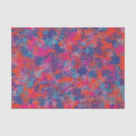 Papel De Seda Vermelho e Azul cai Abstrato digital moderno