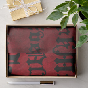 Papel De Seda Vermelho e Preto Grunge Gótico