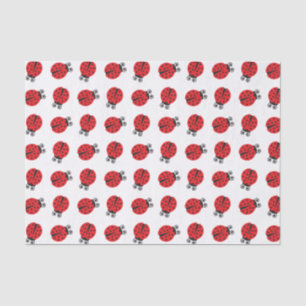 Papel De Seda Vermelho e Preto - Ladybug