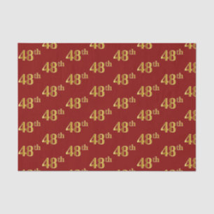Papel De Seda Vermelho, evento do ouro 48th do falso