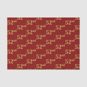 Papel De Seda Vermelho, evento do ouro 52nd do falso