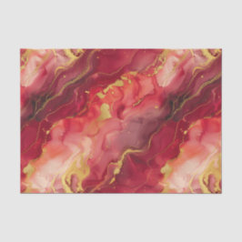 Papel De Seda Vermelho moderno e elegante e Dourado